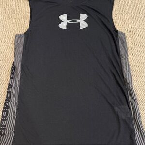 Under Armour Men's Black and Gray Tank Top